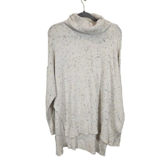 Jessica Simpson Speckled Knit Cowl Neck Sweater in Off White - Size Medium - Picture 1 of 7